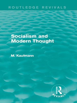cover image of Socialism and Modern Thought